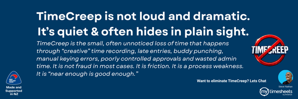 TimeCreep is not dramatic. It is quiet. sml